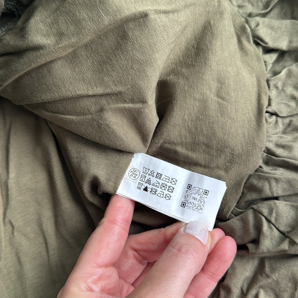 Zara Ribbed Poplin Balloon Dress - Picture 7 of 10